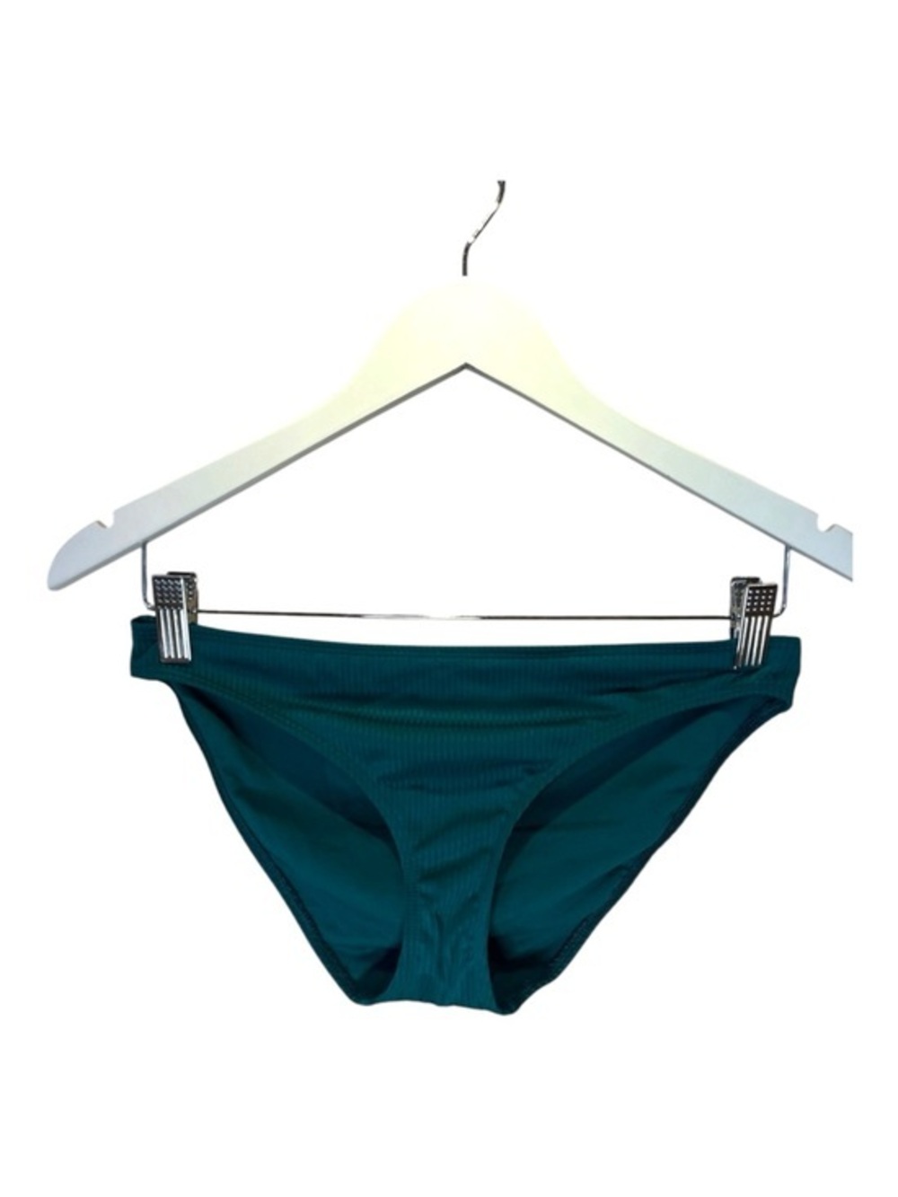 Hollister Women’s Jade Green Ribbed Bikini Bottoms Size Small